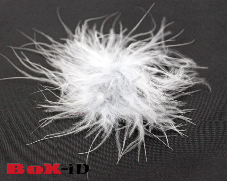 Feathersticker +/- 10cm  white